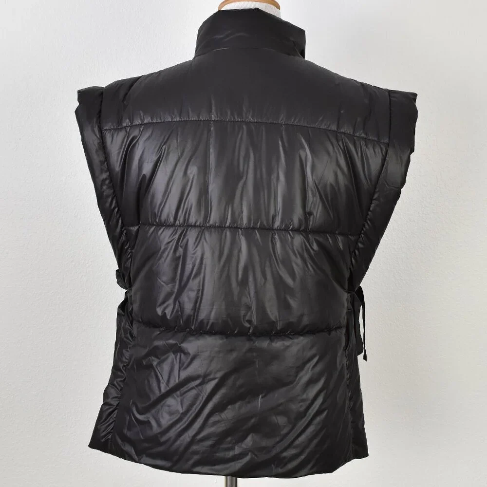 Pilcro Packable Puffer Vest Side Tie Black - One Size - Picture 5 of 9